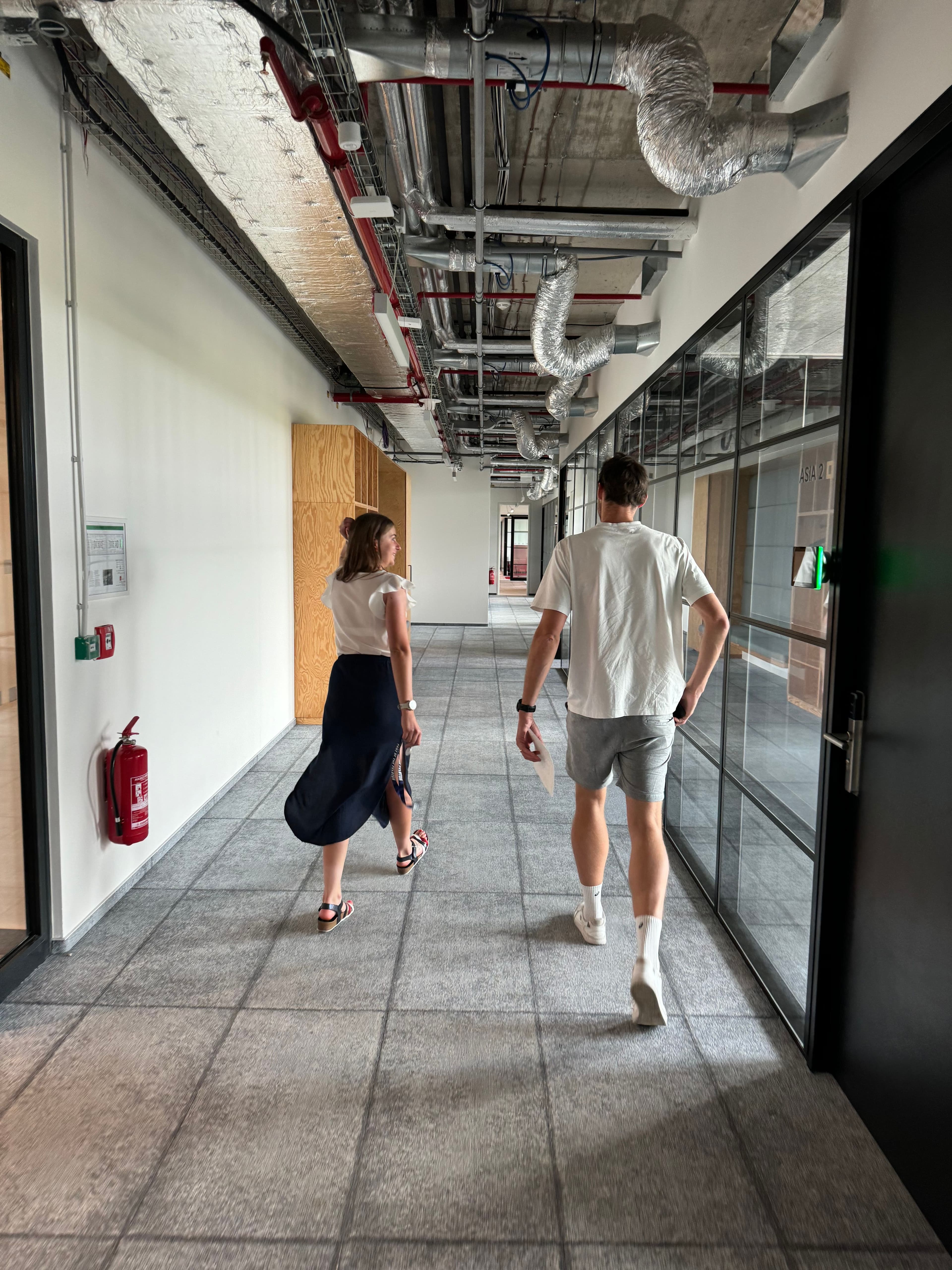 Tom and Lucie at ROUVY HQ