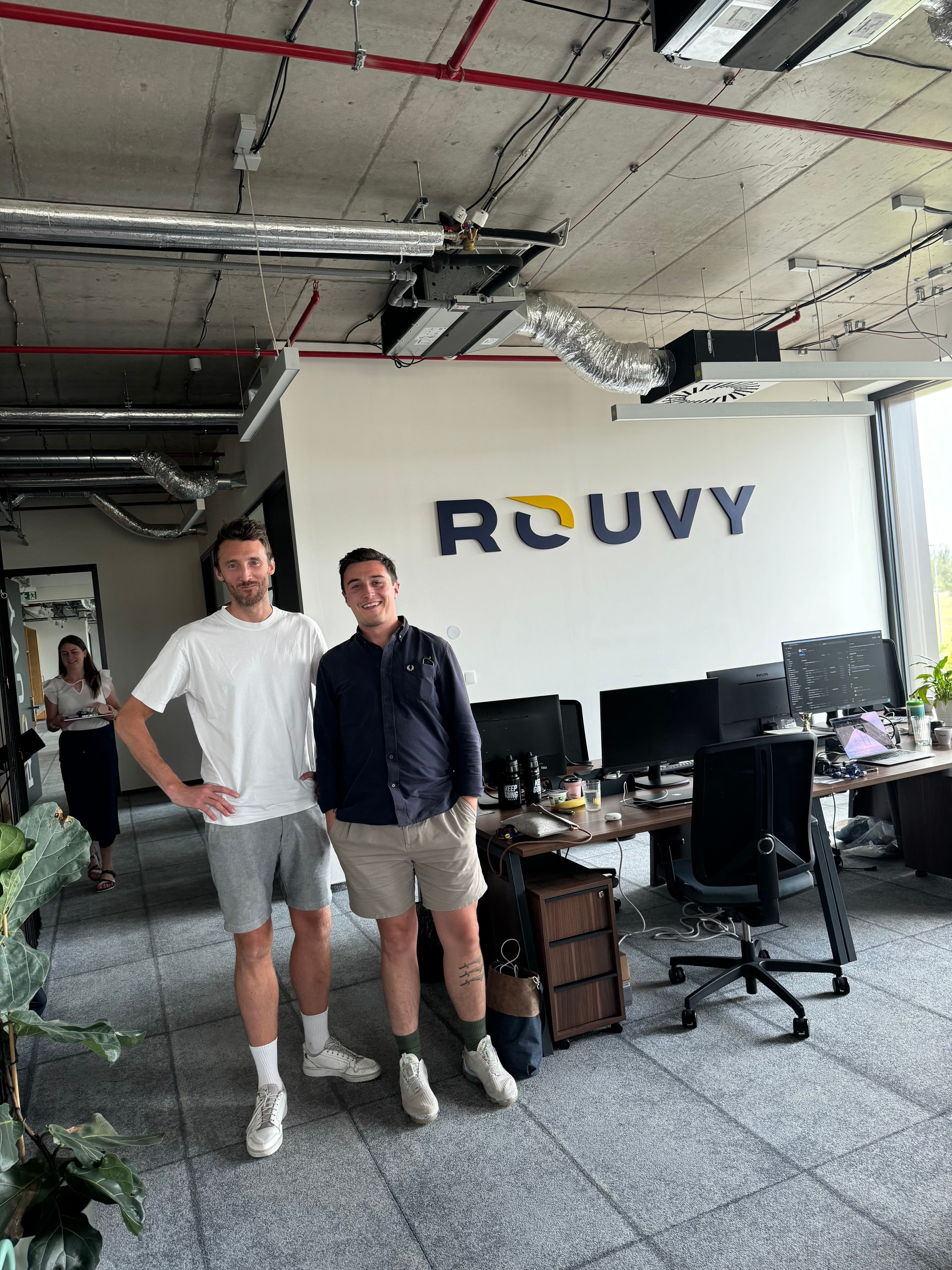 Ollie and Tom at ROUVY HQ